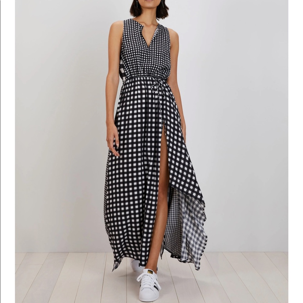 NWT. The Kit. Black and white gingham dress. Size L